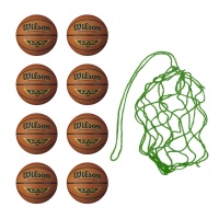 Net of 8 Wilson MVP Basketballs ( Sizes: 5,6,7)